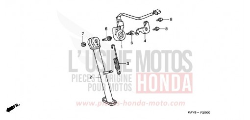 BEQUILLE LATERALE NX125S de 1995
